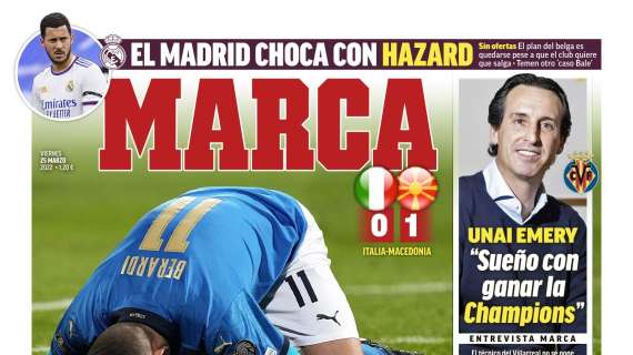 PORTADA | Marca: "El Madrid choca con Hazard"