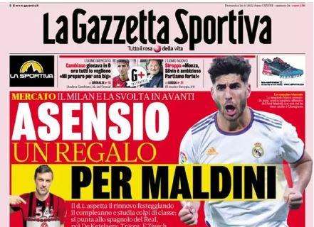 La Gazzetta dello Sport: "Asensio, un regalo para Maldini"