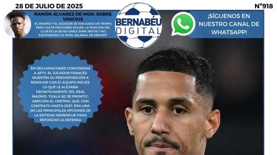 La portada BD abre con las calabazas de Saliba al Real Madrid