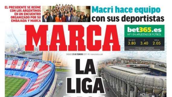 PORTADA - MARCA: "La Liga pasa por Madrid"