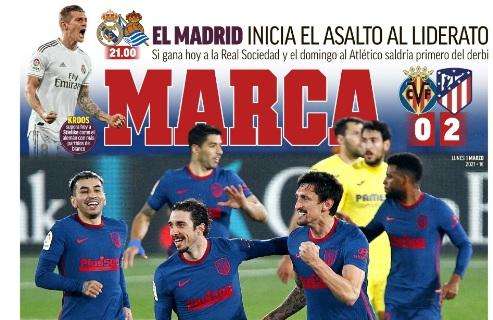 PORTADA - Marca: "El Madrid inicia el asalto al liderato"