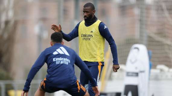 El Real Madrid prepara el derbi de Champions con Rüdiger