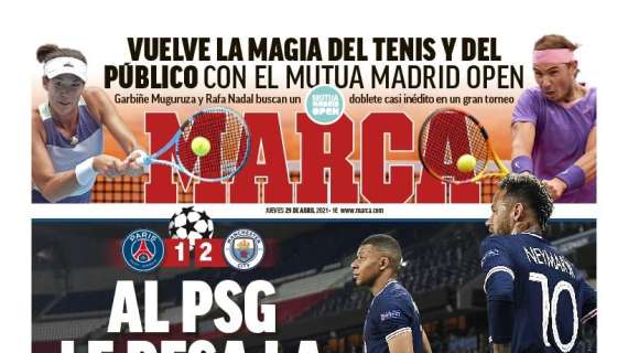PORTADA | Marca: “Al PSG le pesa la Champions"