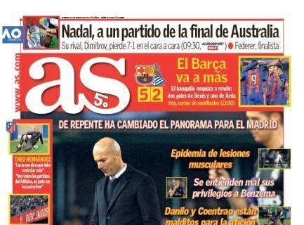 PORTADA - Diario As: Zidane, bajo una nube negra