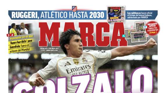 "Golzalo ¡y a cuartos!" titula Marca en su portada 