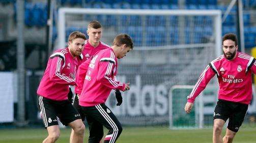 Varane y Carvajal se unen al grupo en la última sesión antes del Elche