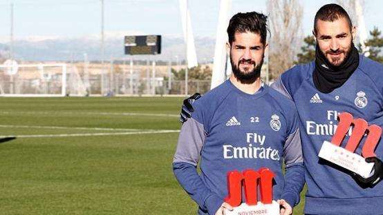 Isco y Benzema, jugadores cinco estrellas de noviembre y diciembre