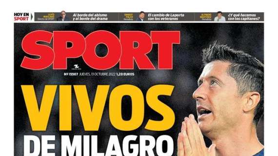 PORTADA | Sport: "Vivos de milagro"