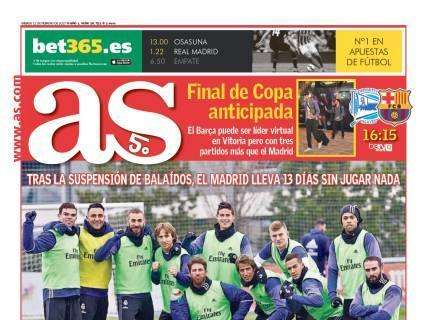 PORTADA - As: "Tras la suspensión de Balaídos, hay hambre de Liga"