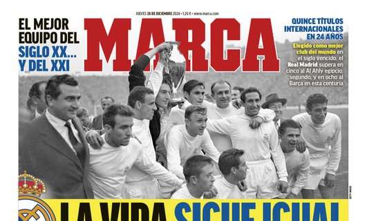 Marca abre portada con el ciclo ganador del Real Madrid