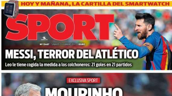 PORTADA - SPORT: "Mourinho toca a Neymar"