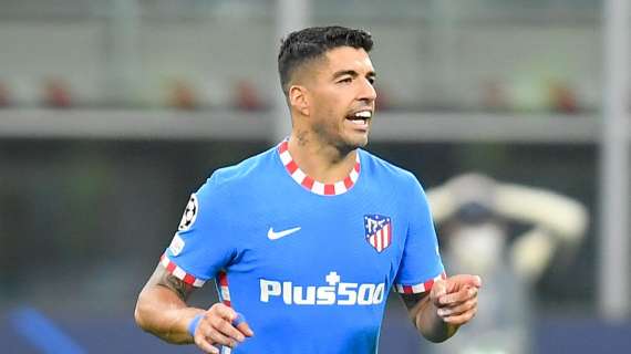 Luis Su&aacute;rez con el Atl&eacute;tico