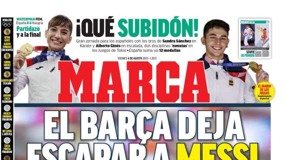 PORTADA | Marca: "El Barça deja escapar a Messi"