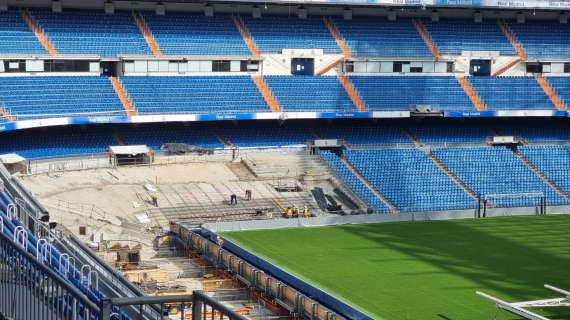 Comienzan las obras en el interior del Fondo Norte del Santiago Bernabéu