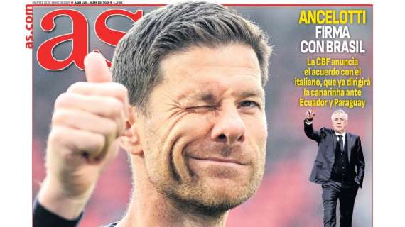 "Con Xabi al Mundial" señala el diario AS en portada