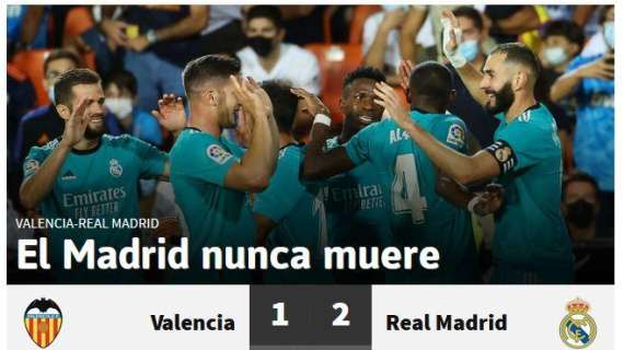 AS: "El Madrid nunca muere"