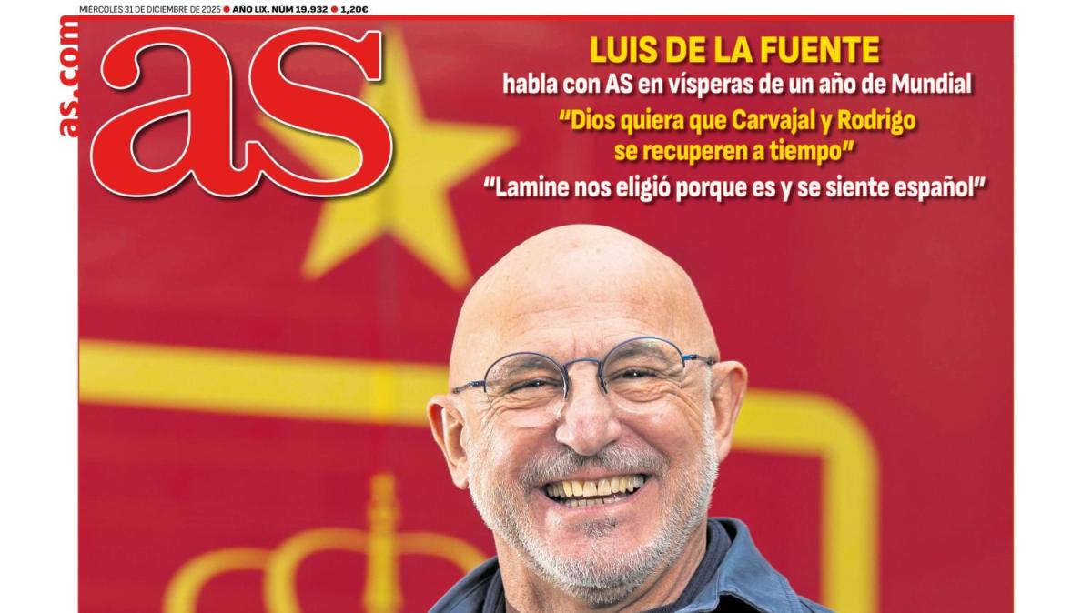 AS despide 2025 con Luis de la Fuente: "Pelearemos el Mundial"
