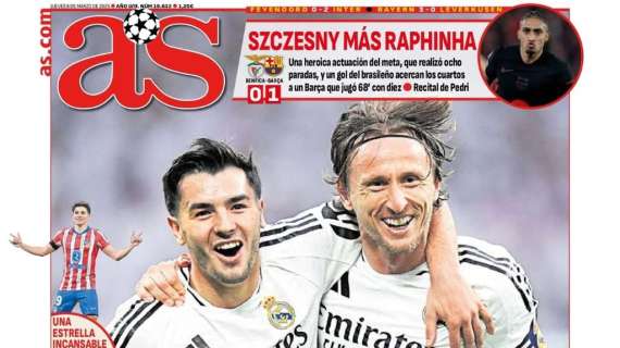 La portada de AS, protagonizada por Modric y Brahim