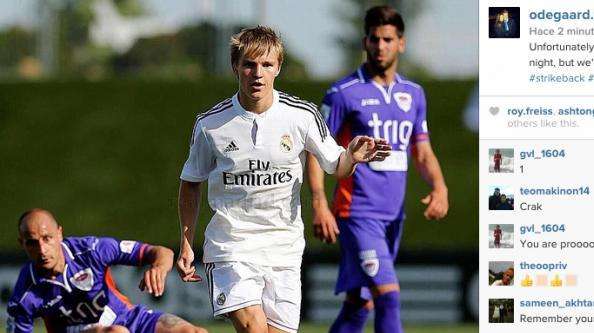 Odegaard, con ganas de jugar 21 días después