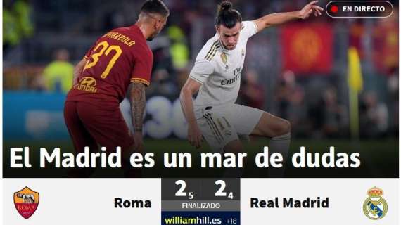 AS también recalca las dudas que deja el Madrid en defensa tras el partido de Roma