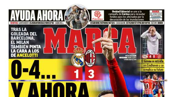 Marca ahonda en la crisis del Real Madrid en su portada: "0-4... y ahora esto"