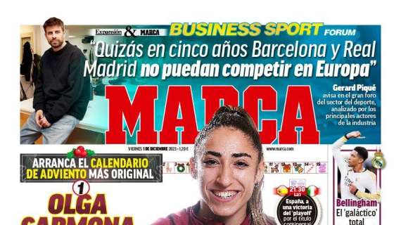 PORTADA | Marca, Olga Carmona: "No quiero que se me recuerde solo por el gol de la final"