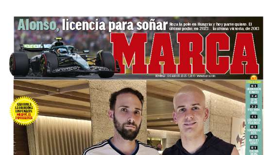 Marca destaca en primera plana la llegada a Madrid del nuevo fichaje