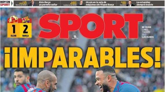 PORTADA | Sport: "¡Imparables!"