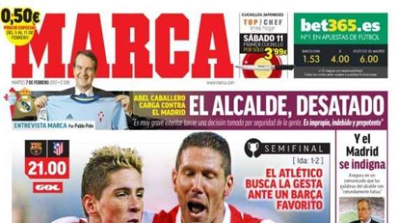 PORTADA - Marca, con el Atlético: "Sólo para creyentes"