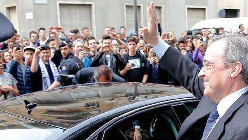 Florentino Pérez ya está en Turín