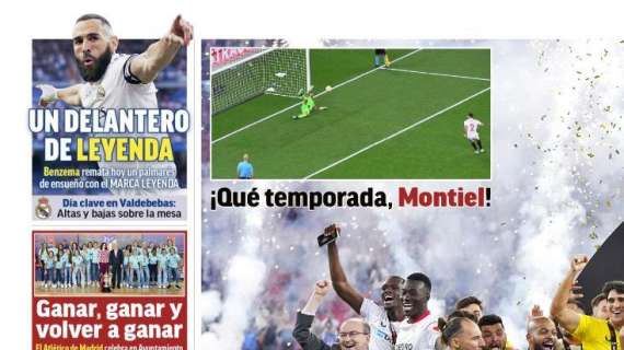 PORTADA | Marca, con Benzema: "Un delantero de leyenda"