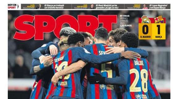 PORTADA | Sport: "Proeza en el Bernabéu"