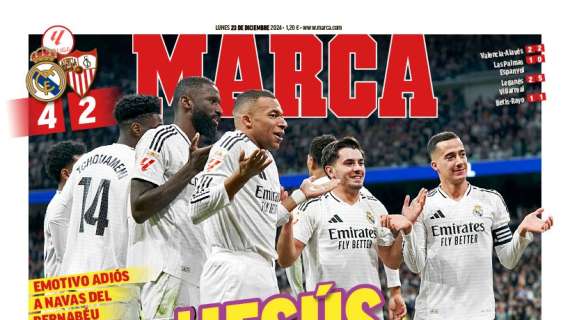 "¡Jesús, qué liga!" titula Marca en su portada