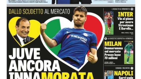 La Gazzetta dello Sport - La Juventus vuelve a pensar en Morata