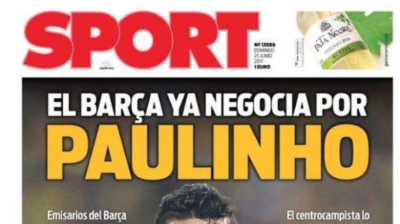 Sport - "El Barça ya negocia por Paulinho"