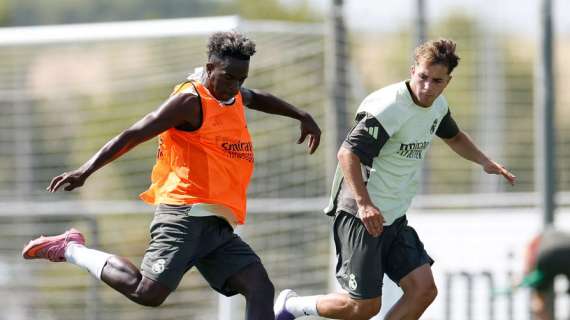 Entrenamiento del Real Madrid con vistas al debut ante Osasuna
