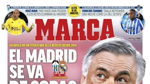 PORTADA | Marca: "El Madrid se va de copas"