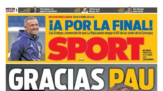 PORTADA | Sport: "Florentino la lía con el futuro de Mbappé"