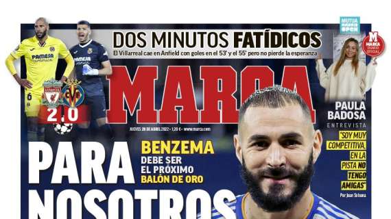 PORTADA | Marca: "Benzema debe ser el próximo Balón de Oro"