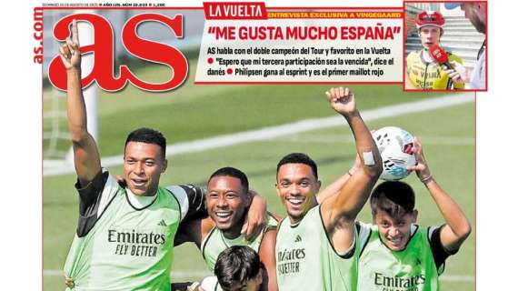 AS abre en su portada con el Oviedo - Real Madrid: "Aferrados a Mbappé"
