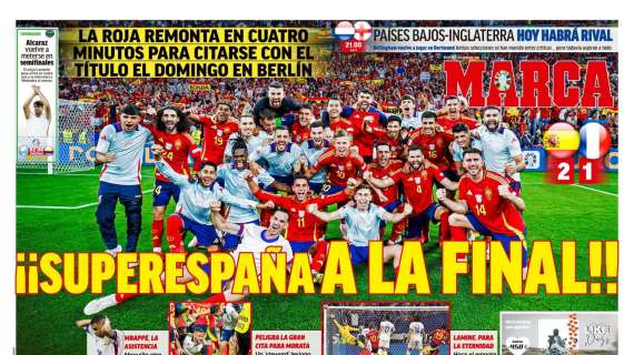 PORTADA | Marca: "¡¡SuperEspaña a la final!!"