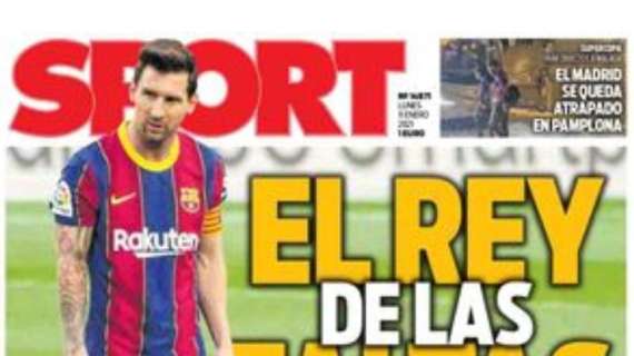 PORTADA - Sport: "El Madrid se queda atrapado en Pamplona"