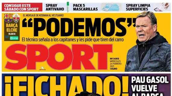 PORTADA - Sport: "Zidane no se fía por las bajas"