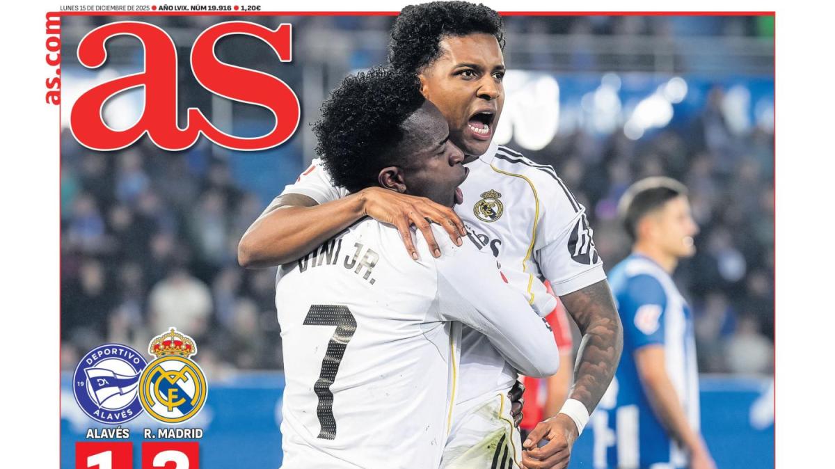 "Vinicius abraza a Xabi": Portada AS