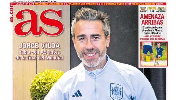 PORTADA | AS: "Amenaza Arribas"