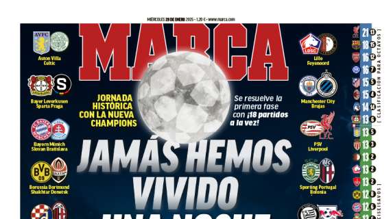 Marca advierte en portada: "Jamás hemos vivido una noche como esta"