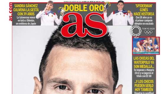 PORTADA | As, con el adiós de Messi al Barcelona: "No seguirá"