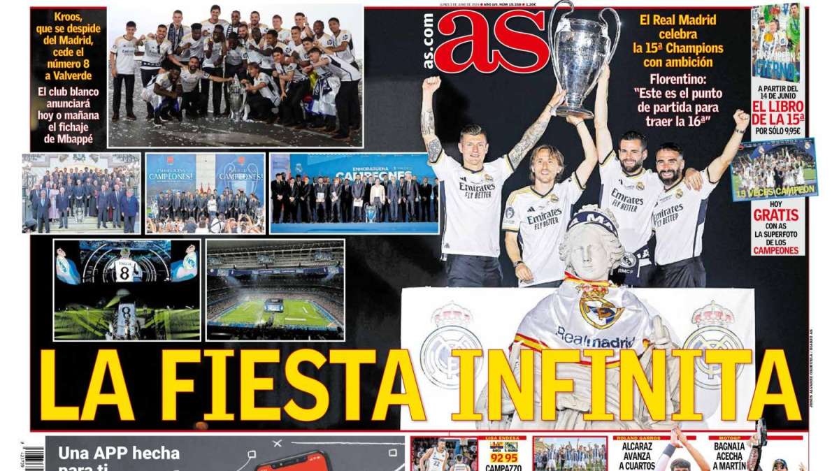 PORTADA | AS: "La fiesta infinita"