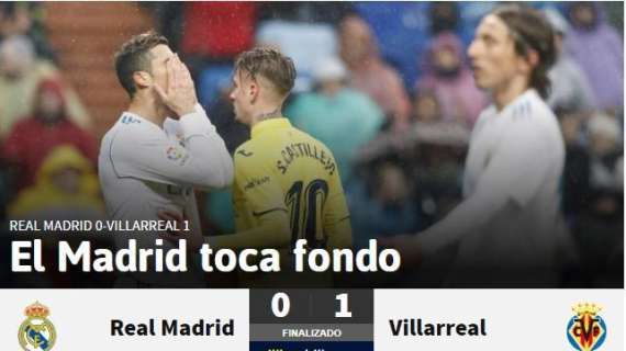 AS, destaca el hundimiento de los blancos: "El Madrid toca fondo"