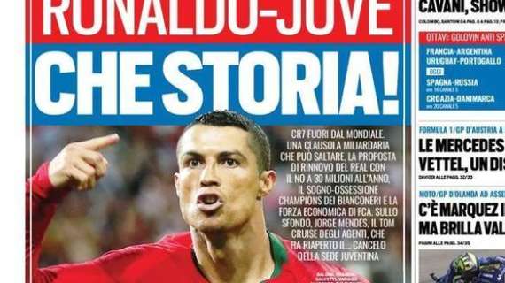 Tuttosport hace soñar a los bianconeri: “Juventus-Cristiano, ¡Qué historia!”